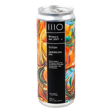 Пиво IIIO Brewery Totem светлое нефильтрованное жб