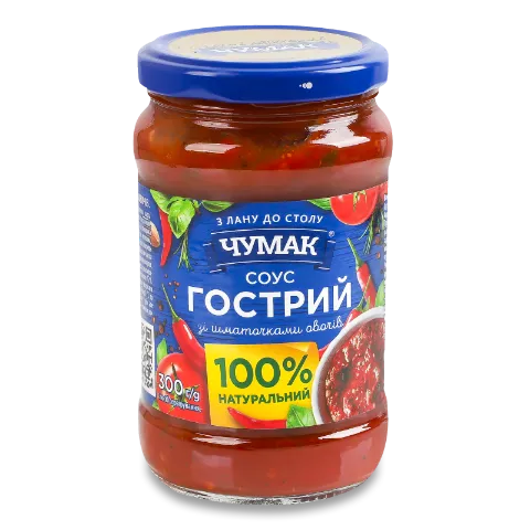 Соус Чумак Гострий зі шматочками овочів