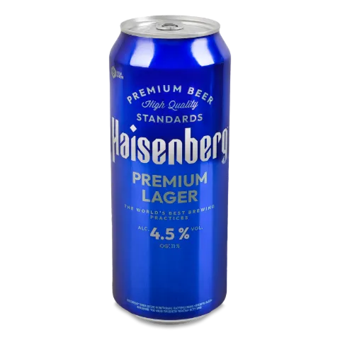 Пиво Haisenberg Premium Lager светлое ж/б