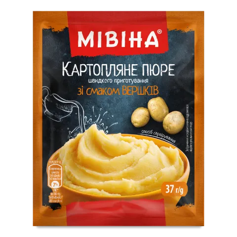 Пюре швидкого приготування Мівіна картопляне зі смаком вершків