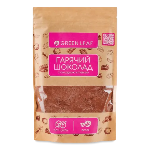 Шоколад гарячий Green Leaf з солодкою стевією д/п