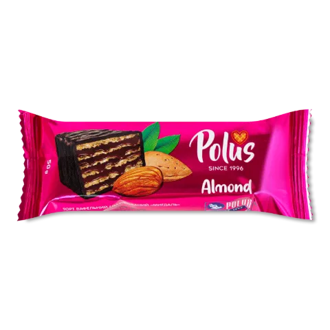 Торт Polus Мигдаль вафельний глазурований