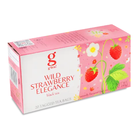 Чай чорний G'tea! з суницею