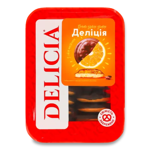Печиво Delicia зі смаком апельсину здобне