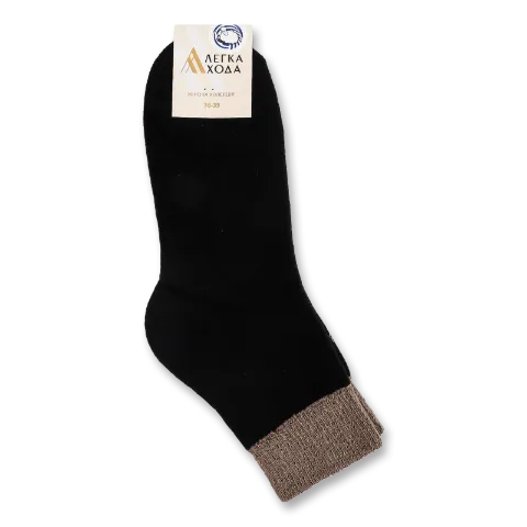 Шкарпетки жіночі Легка Хода 5537 чорний/латте р.25