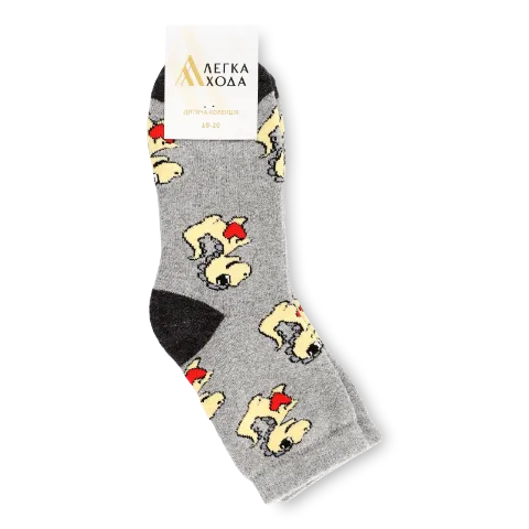 Шкарпетки дит Легка Хода 9309 сірий меланж р.18-20