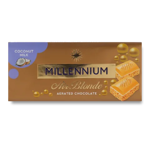 Шоколад білий Millennium Blonde Coconut пористий