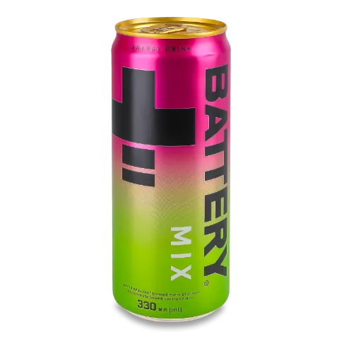 Напій енергетичний Battery Mix безалкогольний сильногазований з/б
