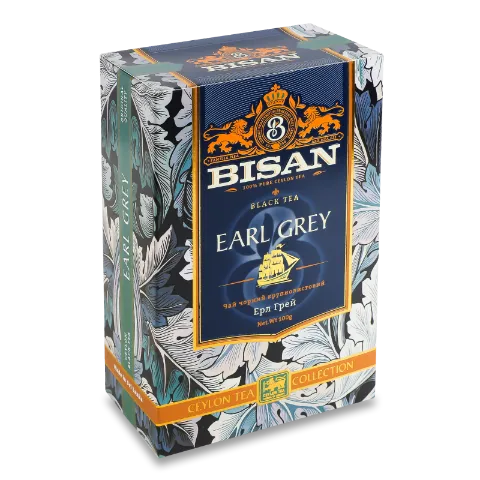 Чай чорний Bisan Earl Grey з аром бергамота Pekoe
