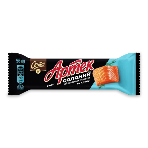 Вафлі Світоч Артек солоний смак лосося та кропу