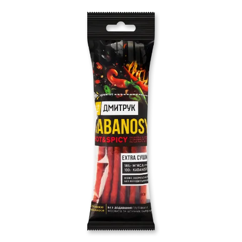 Кабаноси Дмитрук Hot Spicy свинні з чілі в/к