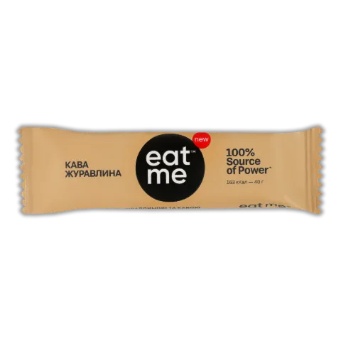 Батончик EatMe злаковий кава, журавлина