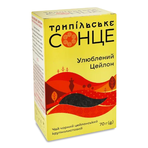Чай черный «Трипільcьке Сонце» «Любимый Цейлон» 70г