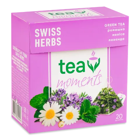 Чай зелений Tea Moments Swiss Herbs