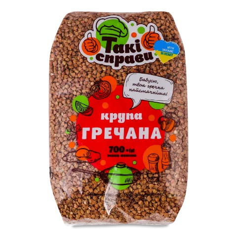 Крупа Такі Справи гречана ядриця швидкорозварювана