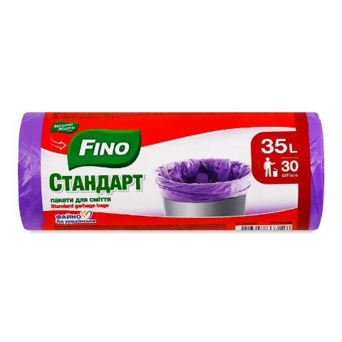 Пакеты для мусора Fino стандарт 35л 30 шт.