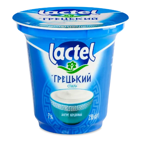 Йогурт Lactel Грецький стиль вершковий 7% ст