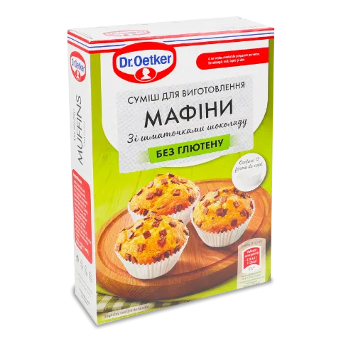 Суміш Dr.Oetker для приготування мафінів зі шматочками шоколаду