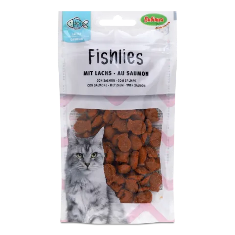 Ласощі для котів Bubimex шматочки лосося