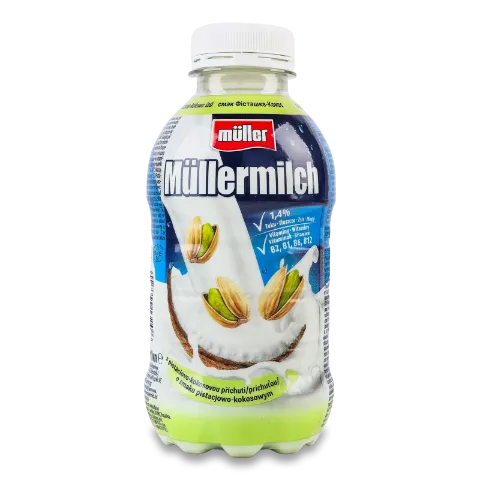 Напій молочний Mullermilch фісташка кокос 1,4%