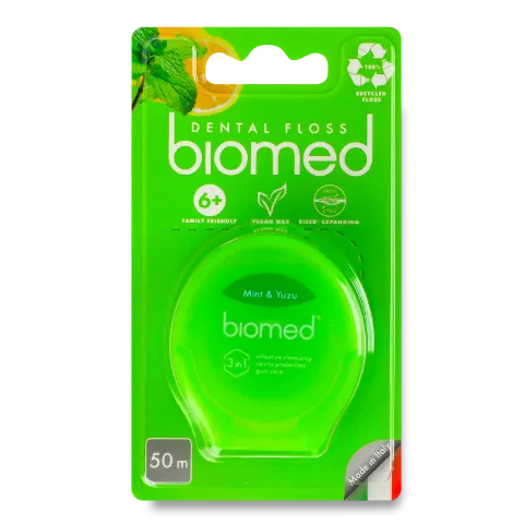 Нитка зубн Biomed Mint-Yuzu 50м
