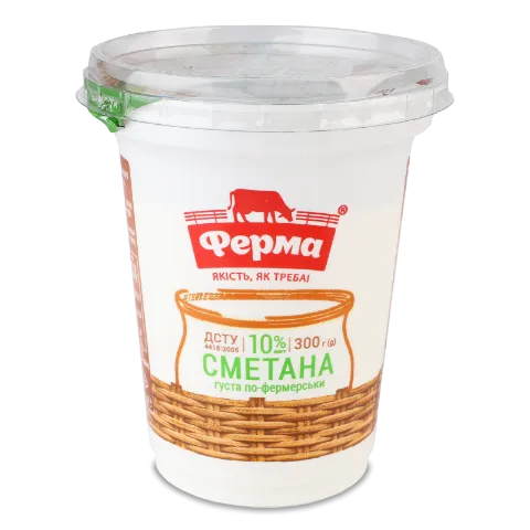 Сметана Ферма Густа по-фермерськи 10% ст