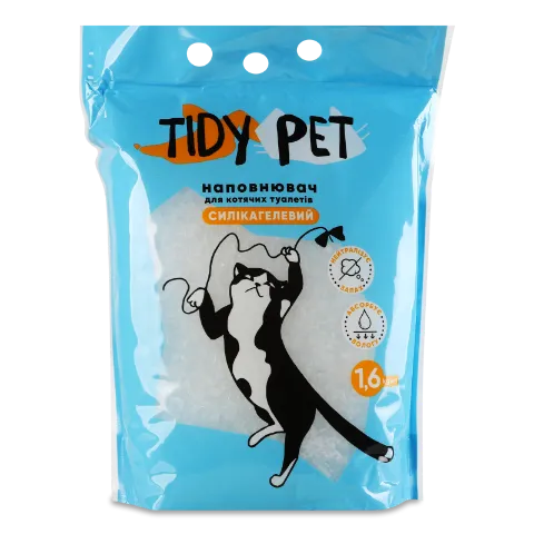 Наповнювач д/котячого туалету Tidy Pet силікагель