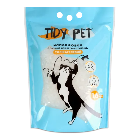 Наповнювач д/котячого туалету Tidy Pet силікагель