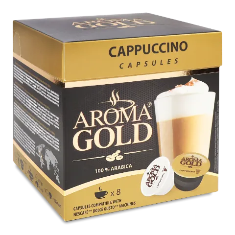 Кава Aroma Gold Капучино в капсулах 16шт