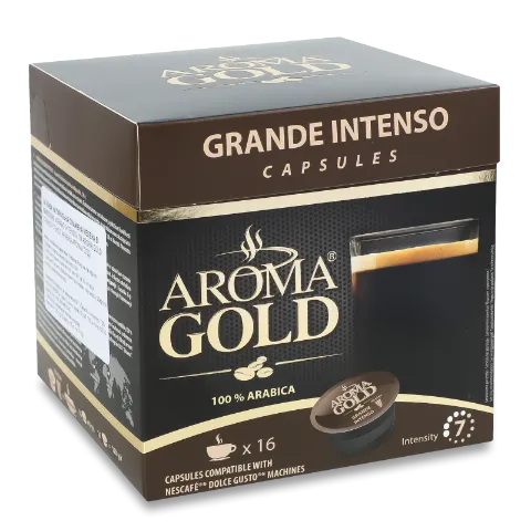 Кава Aroma Gold Інтенсо в капсулах