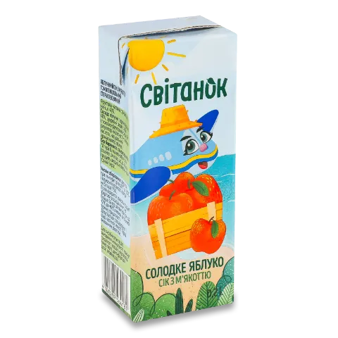 Сік Світанок Солодке яблуко з м'якоттю