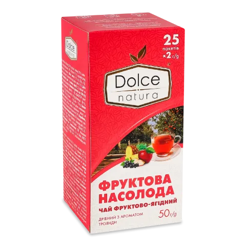 Чай плодово-ягідний Dolce Natura Фруктова насолода