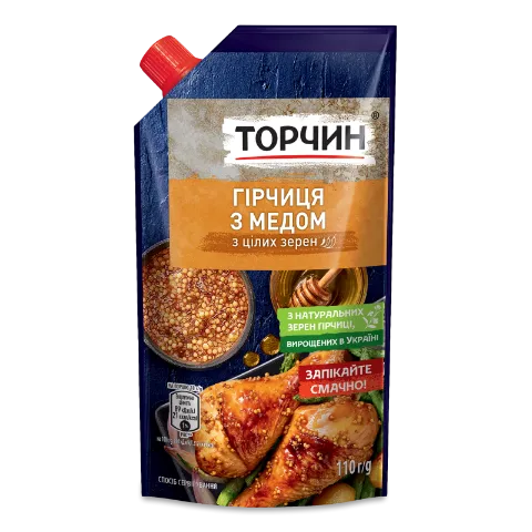 Гірчиця Торчин з медом з цілих зерен