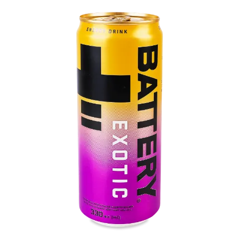 Напій енергетичний Battery Exotic безалкогольний сильногазований з/б