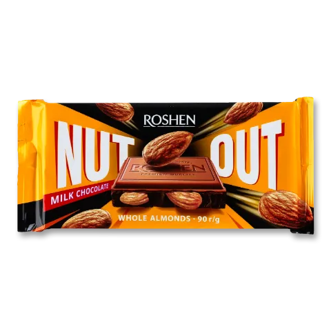 Шоколад молочний Roshen Nut Out Whole Almonds