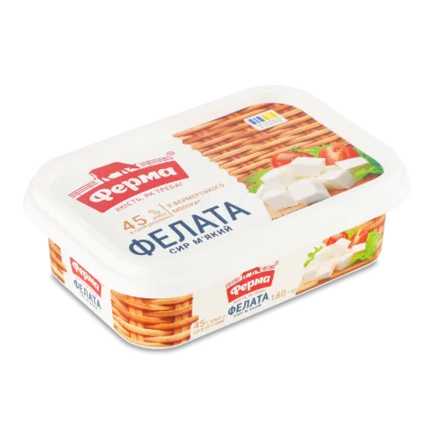 Сир «Ферма» «Фелата» м'який, 45%