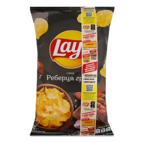 Чипси Lay's смак реберця гриль