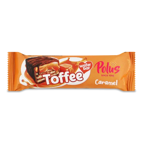 Батончик Polus Mix Toffee&Caramel вафельний