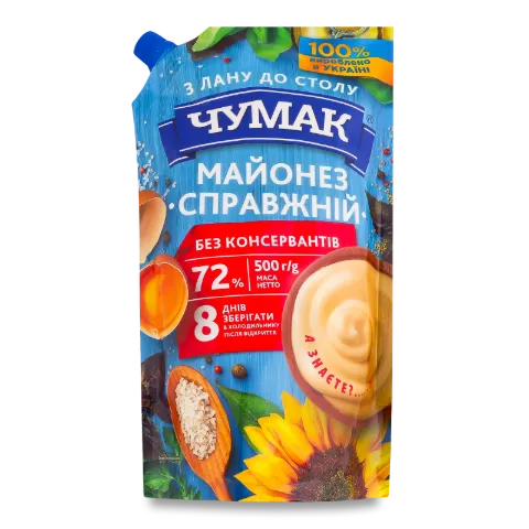 Майонез Чумак Справжній 72% д/п