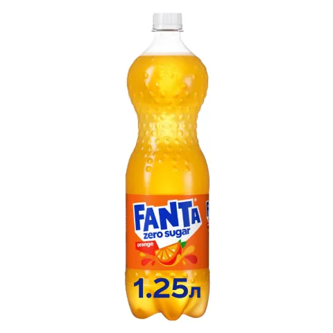 Напій соковмісний Fanta Orange Zero Sugar сильногазований