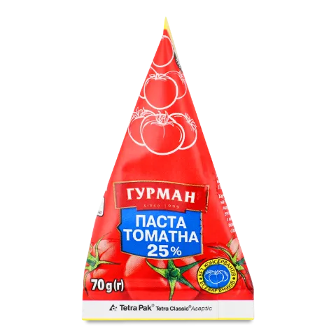 Паста томатна Гурман 25% пірамідка