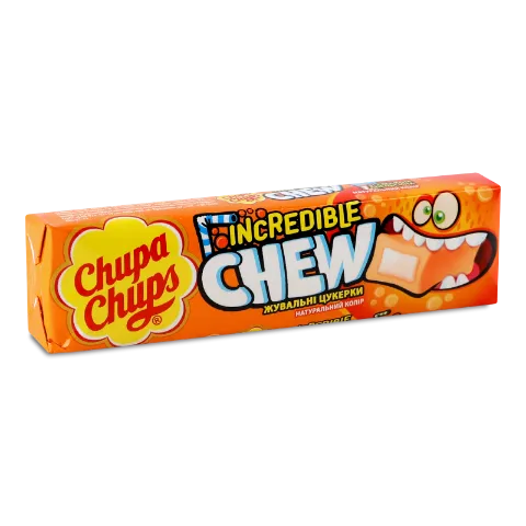 Цукерки Chupa Chups зі смаком апельсину жувальні