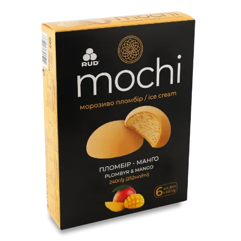 Морозиво Rud Mochi пломбір манго