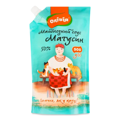 Соус Олівія Матусин майонезний 50% д/п