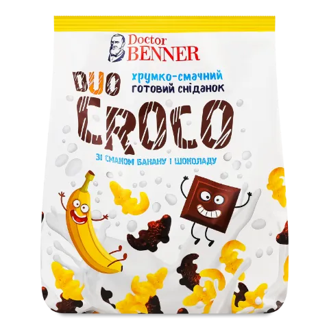 Сніданок Doctor Benner Duo Croco зі смаком банану і шоколаду