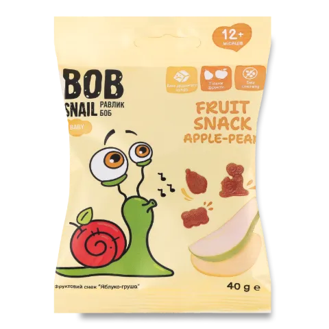 Снек Bob Snail яблуко-груша