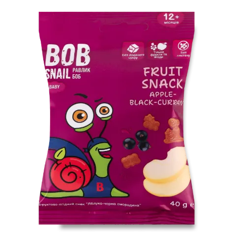 Снек Bob Snail яблуко-чорна смородина