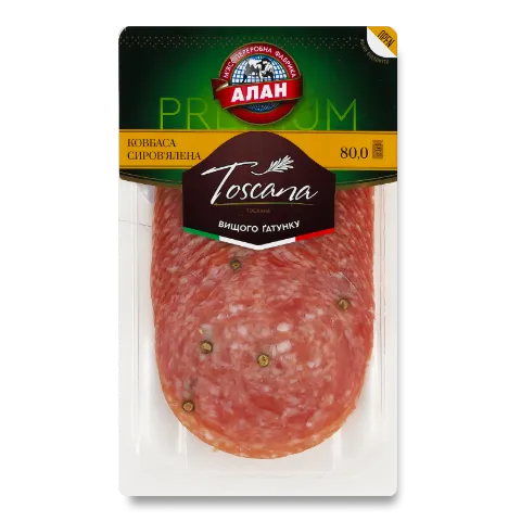 Ковбаса «Алан» «Тоскана» с/в, в/ґ