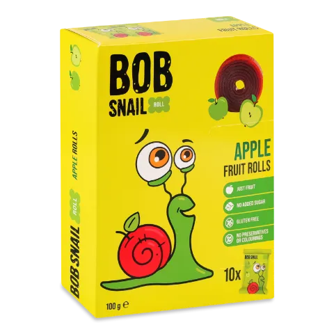 Цукерки Bob Snail натуральні яблучні