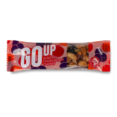 Батончик Go Up горіховий з вишнею та горобиною